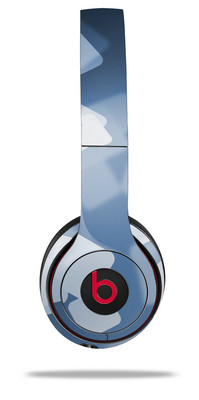 Skin Wrap for Beats Solo Wireless 2 3 4 Bokeh Squared Blue SKIN ONLY