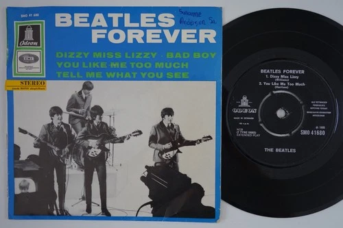 BEATLES Dizzy Miss Lizzy / You Like Me Too Much +2 RARE Denmark EP danish HEAR!