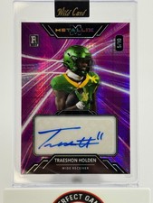 Traeshon Holden 2025 Wild Card Metallix Wild Light Shimmer /10 Rookie Auto 🔥