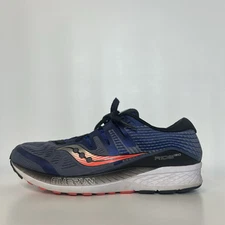 Saucony Ride ISO Gray Blue Running Shoes Mens US Size 10.5 S20444-3 Athletic