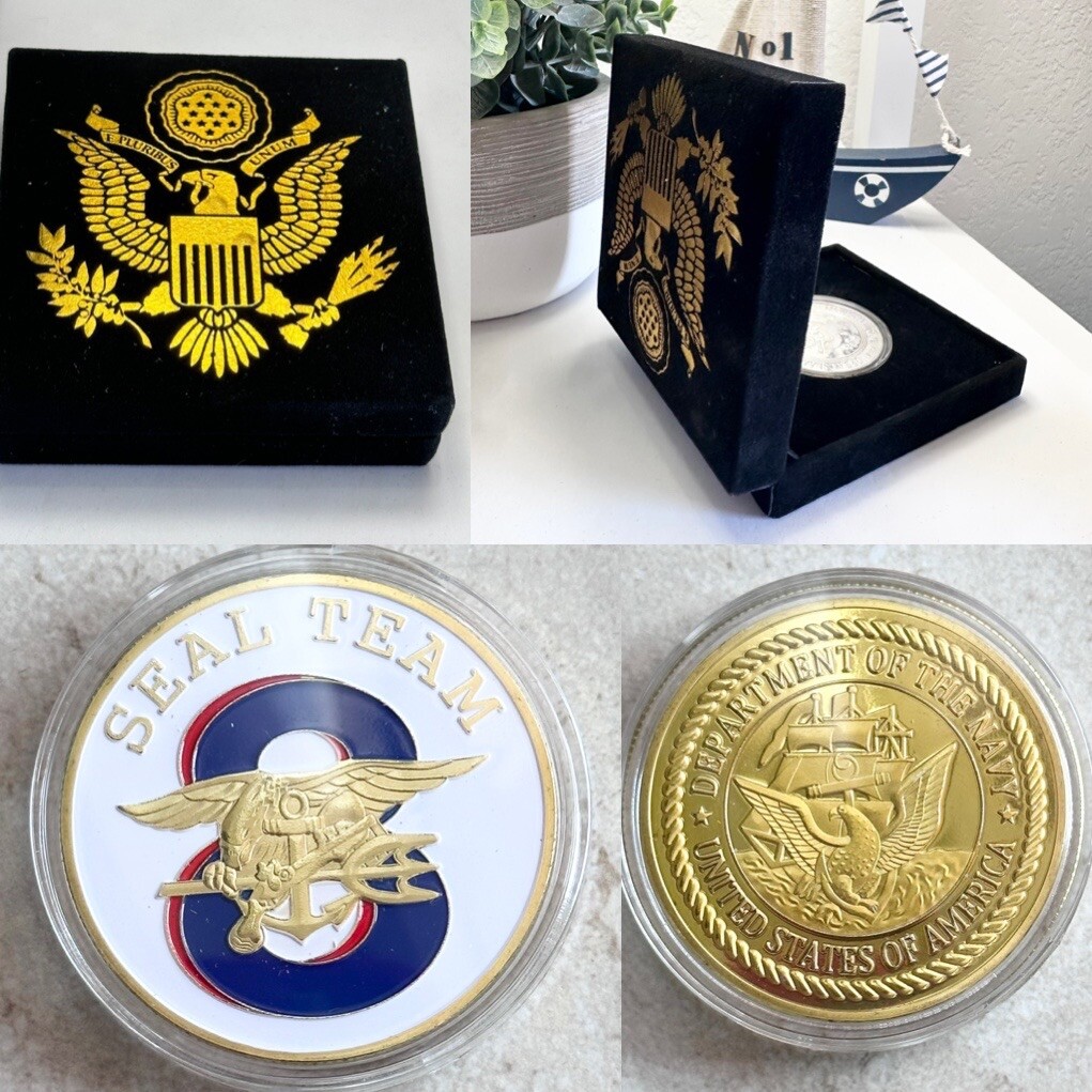 米海軍特殊戦グループ8 チャレンジコイン 米海軍特殊戦グループ8 チャレンジコイン CHALLENGE COIN Seal