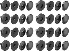 20 Sets Snaps Button, 14X4Mm/0.55"X0.16" Metal round Clasps Button Fabric Base C