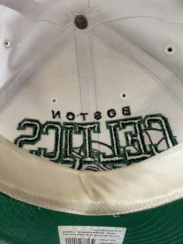 Boston Celtics Hardwood Classic Hat '47 brand Snapback- White Leprechaun - Picture 10 of 11