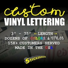 Custom Personalized Vinyl Lettering Name Decal Sticker Car Window Tumbler Flask