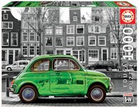 Puzzle - Car In Amsterdam Black & White - 1000 Teile, Educa # 18000