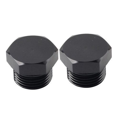 Aluminum 10AN AN10 Block off Cap ORB Plug Male fitting Adapters W/O-Rings 2Pcs - Picture 2 of 11