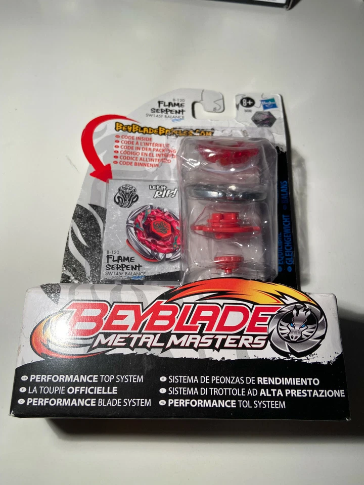 Toupie Beyblade Flame Serpent B-120 Metal Masters Hasbro Neuve avec lanceur