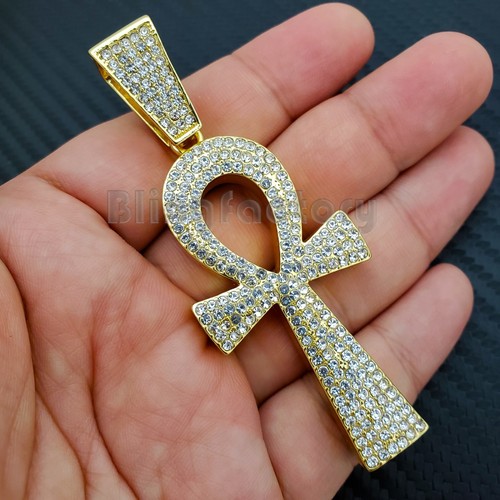 HIP HOP ICED BLING LAB DIAMOND 14K GOLD 