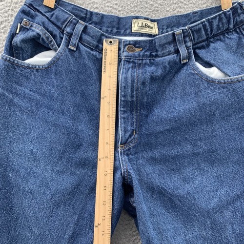 VTG L.L.Bean Jeans Men 32x27* Comfort Waist Baggy Y2k Skater Streetwear Workwear - Picture 5 of 11