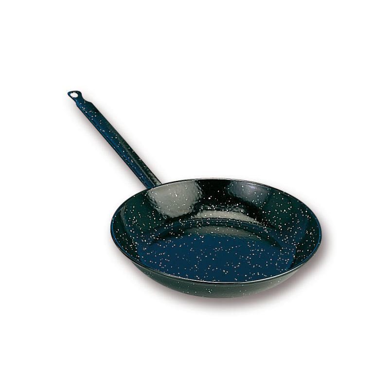 Sartén Plana Con Tallo, Esmaltada 18Cm