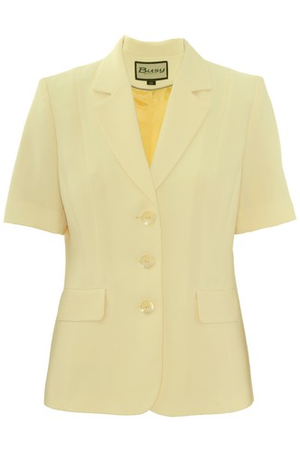 Busy Lemon Yellow Short Sleeve Ladies 