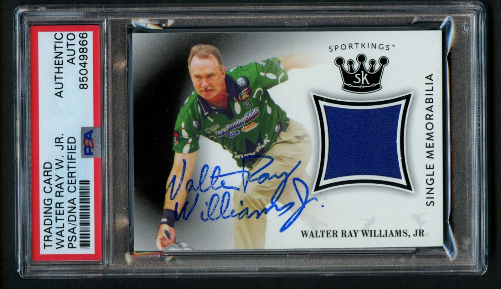 Walter Ray Williams #SM-WRW signed autograph 2018 Sports Kings Card PSA Slabbed