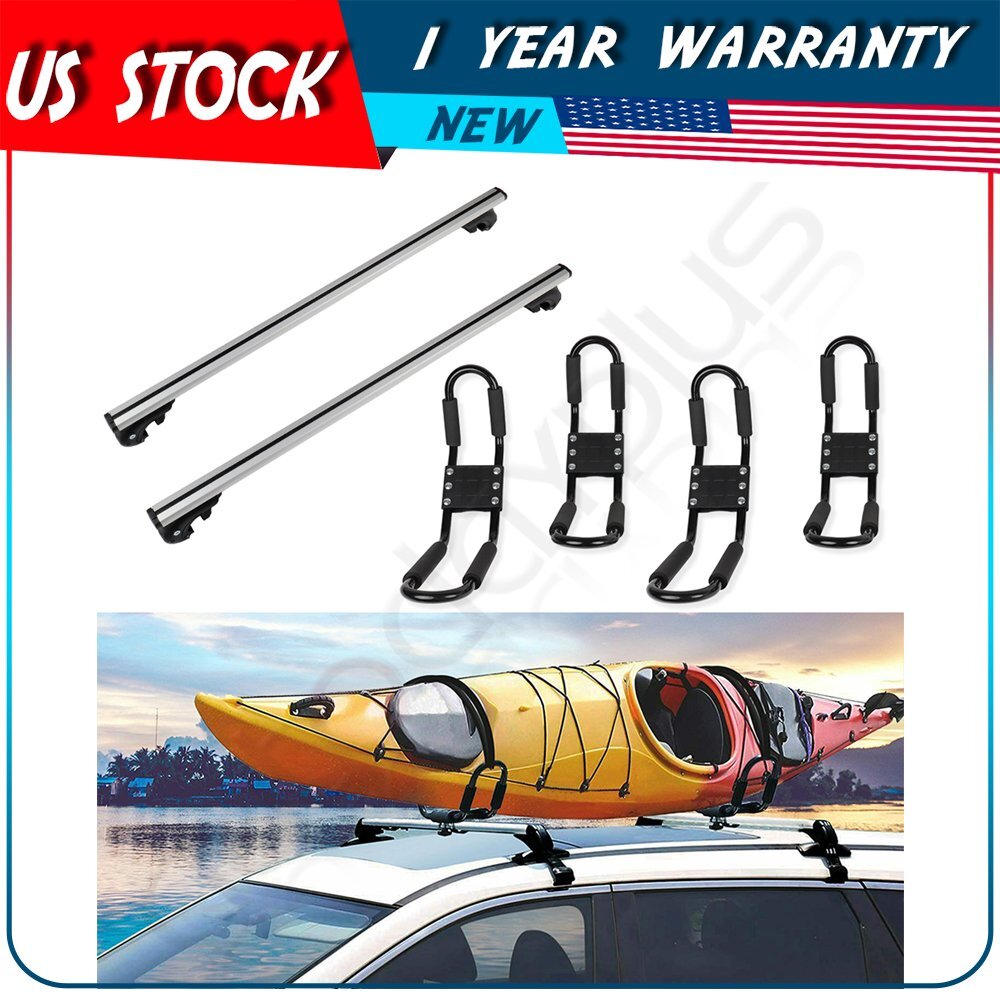 For 2014-2018 Jeep Cherokee Blk Roof Rack Cross Bar kayak rack - Main Image