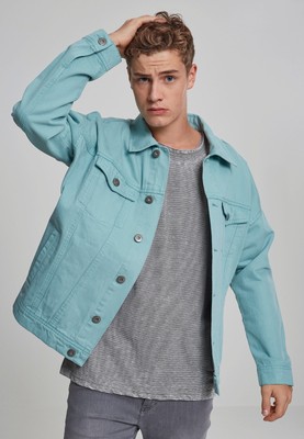 URBAN CLASSICS Giacca Giubbotto uomo Denim colorato Oversize Garment Dye  Jacket | eBay