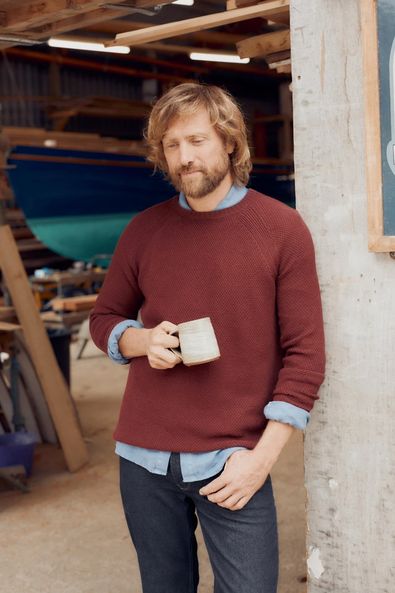 Mens cotton jumper cheap