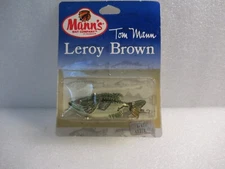 Vintage Mann's Bait Co. Rare Tom Mann's Leroy Brown LMB 1/4 OZ Fishing Lure NEW!