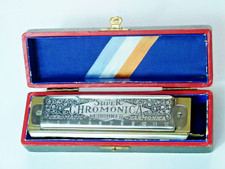 ANTIQUE/VINTAGE ART DECO HOHNER SUPER CHROMONICA HARMONICA NO. 260