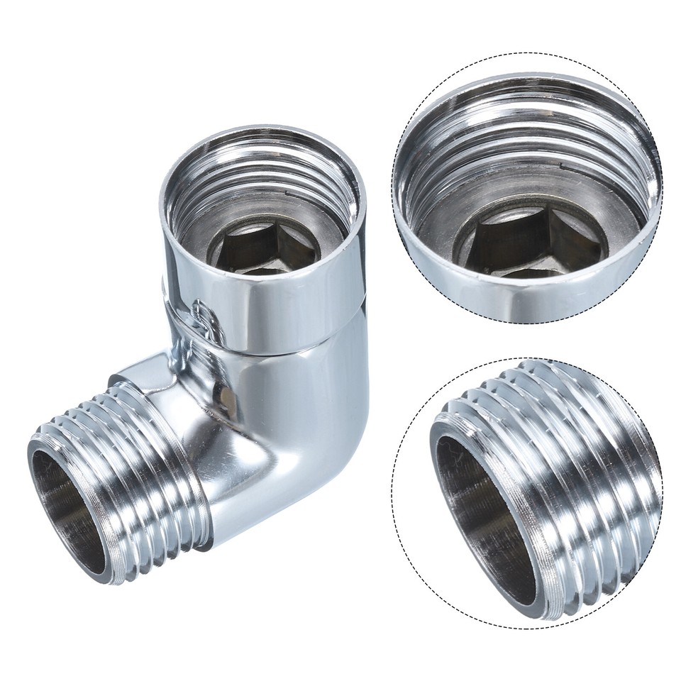 Shower Shut Off Valve,90 Degree Elbow Adapter Connector | eBay