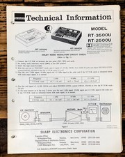 Sharp RT-3500U RT-2500U Cassette Service Manu...