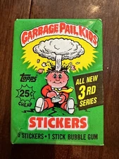 1986 Topps Garbage Pail Kids Original 3rd Series 3 OS3 Card Wax Pack GPK Sealed