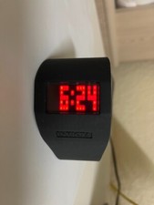 NOS INVICTA Digital Pixel Display LED Watch Retro 80's Silicone Rubber Band