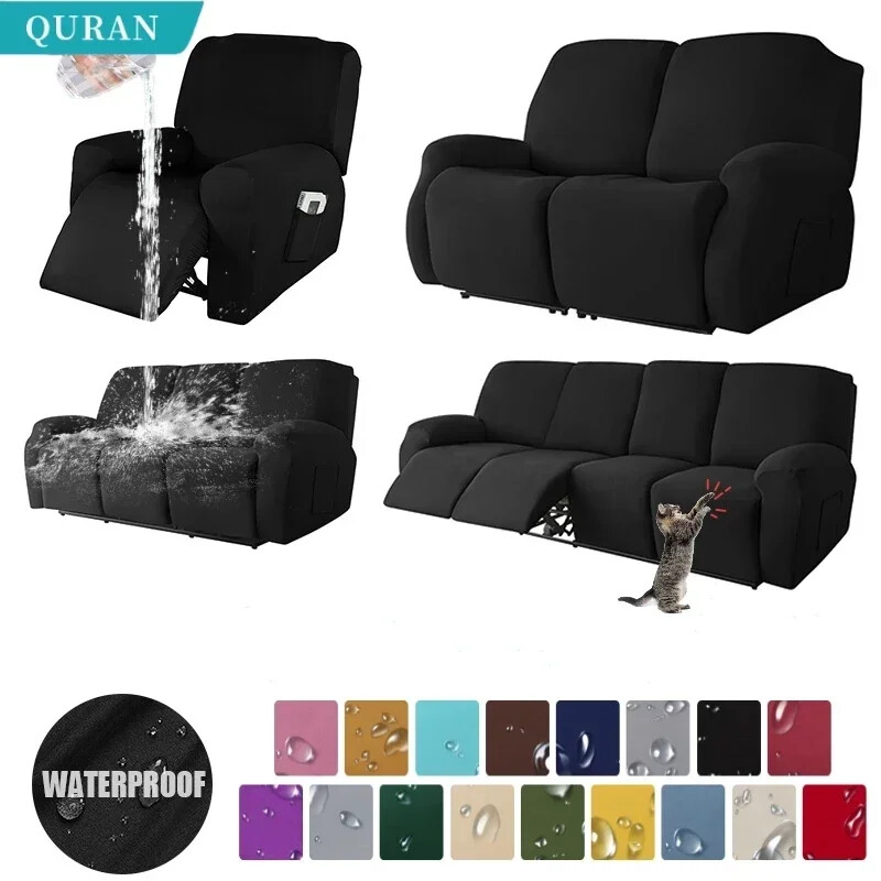 Funda de sofá reclinable elástica funda de sillón funda de sofá funda de sofá de 1/2/3/4 plazas