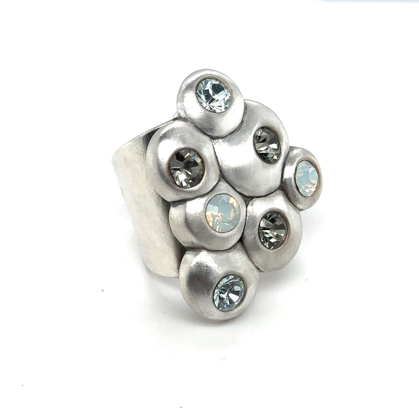 Danon Designer Custom Ring With Colored Crystal S… - image 2