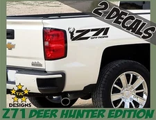 Z71 Offroad Decals (Set) MATTE BLACK for Chevrolet Silverado Deer Hunting