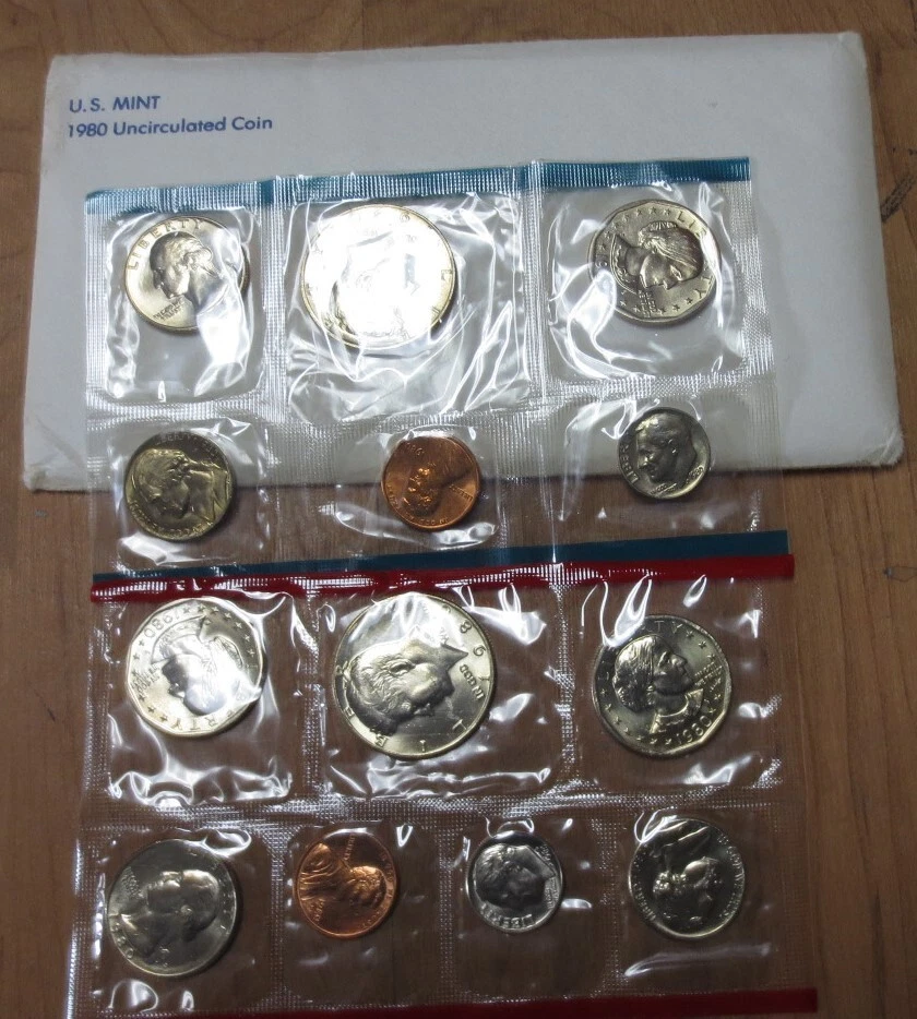 1980 Mint Sets U.S. Mint 10 Sets Face Value 48.20 Investment Value - Image 2 of 2