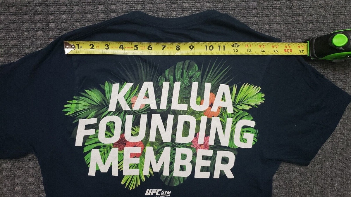 UFC MMA Gym Men's Small Dark Blue T Shirt BJ Penn Founding Member