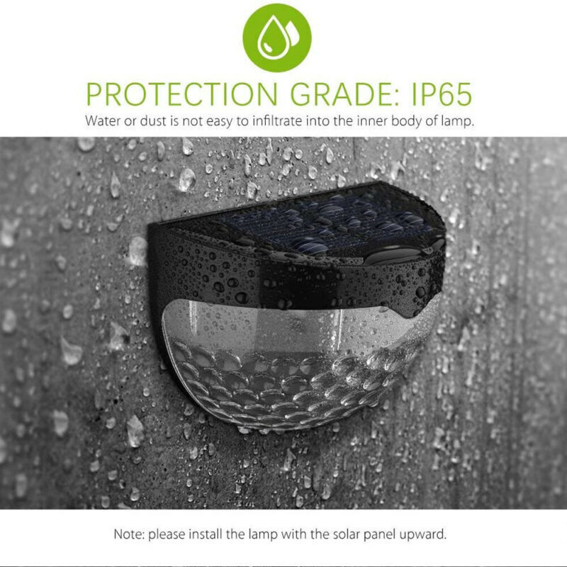 4PCS Solar Fence Post Light Wall Outdoor Garden Lighting Lamp Landscape Lights eBay