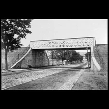 Photo L.000479 PONT FERROVIAIRE ROUTE NATIONALE 13 RN POISSY 1880 CHEMIN DE FER