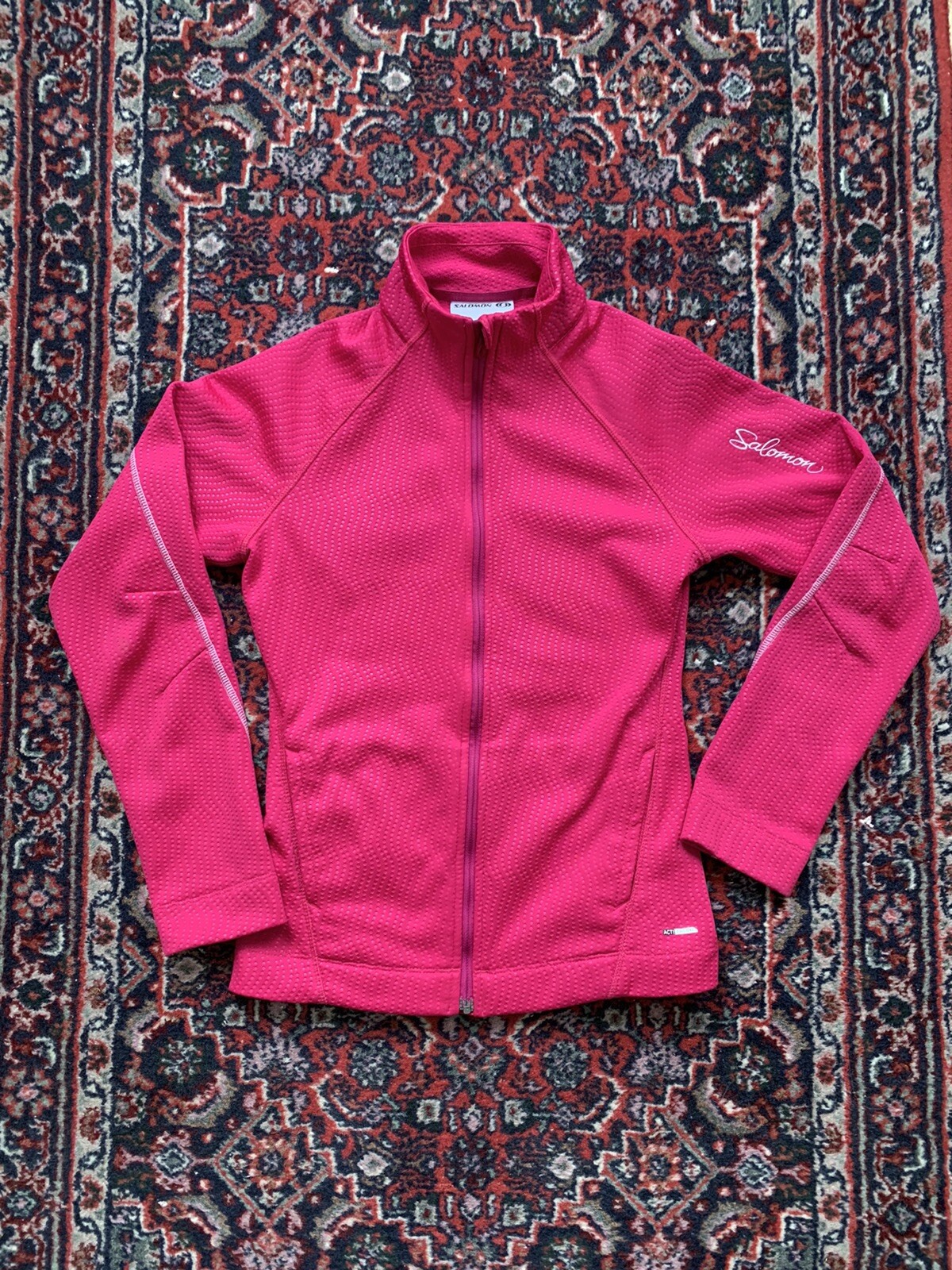 Salomon Giacca Donna Extra Small XS Rosa Tech Outdoor Escursionismo Actitherm