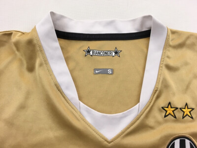 Juventus FC 2008/09 2009 Nike away shirt New Holland jersey gold