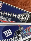 4 Vintage Super Bowl XXLI Giants Patriots Pennants . — photo 6
