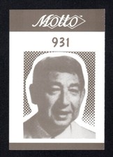 Howard Cosell TV Sports Commentator Vintage 1987 Motto Game Trivia Card #931