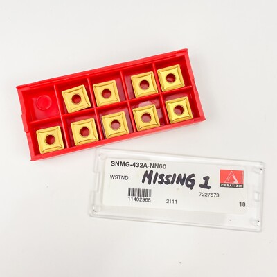 Ceratizit SNMG-432A-NN60 WSTND Indexable Inserts Lot of 9