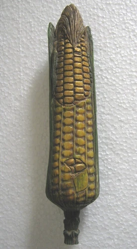 ANTIQUE VINTAGE LIFE SIZE CORN CARVING HAND CRAFTED DETAILED DECORATIVE .