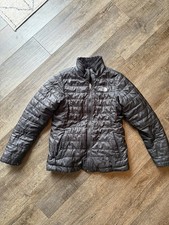 The North Face Girls Reversible Insulated Puffer Jacket Black Size M 10/12