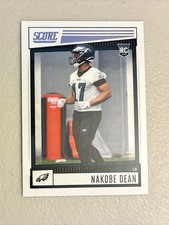 2022 Panini Score Nakobe Dean Rookie Football Card #351. rookie card picture