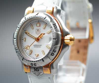 TAG Heuer 6000シリーズ WH1351 K18コンビ Vintage [MINT] TAG Heuer 6000 Professional WH1351-K1 White Women's
