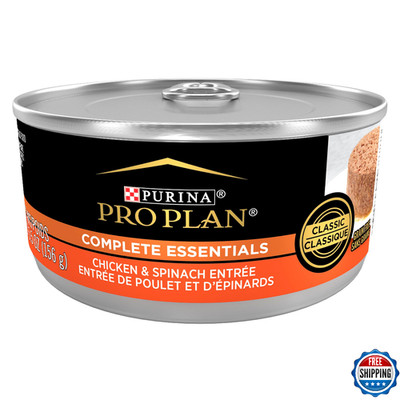 Purina Pro Plan Grain Free Pate Wet Cat Food, Chicken & Spinach - Complete Essen