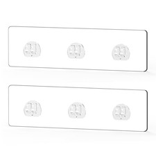 2 Pack Shower Caddy Adhesive Replacement, Waterproof Strong Adhesive Hooks