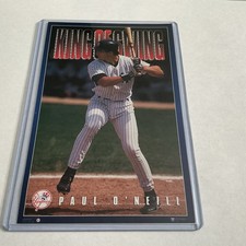 Vintage “King Of Swing” Paul O’Neil NEW YORK YANKEES 4X6 PROMO POSTER CARD