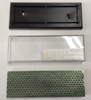 DMT Diamond Whetstone Sharpener Extra-Fine with Plastic Case Rubber Feet 6 