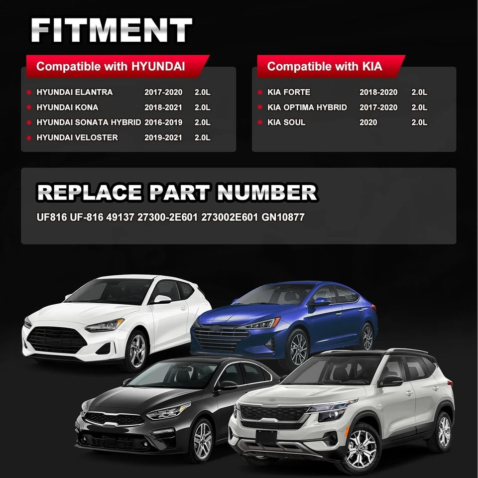 Juego de 4 paquetes de bobinas de encendido y bujías compatibles Hyundai Elantra 2016-2021 Foto 4 de 4