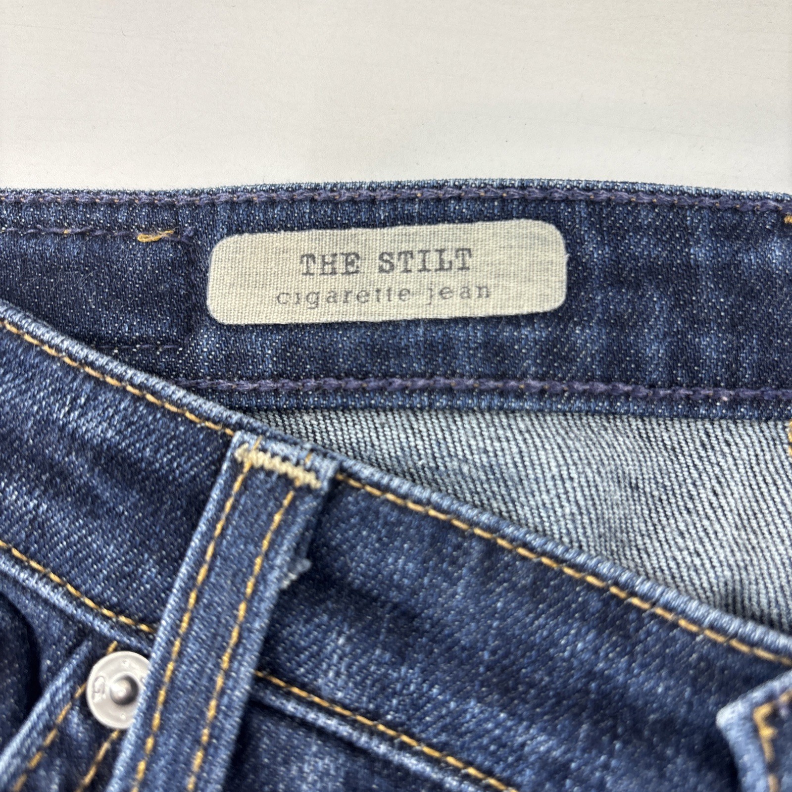 AG Adriano Goldschmied The Stilt Jeans Women’s 28R Dark Wash Cigarette Leg thumbnail 6