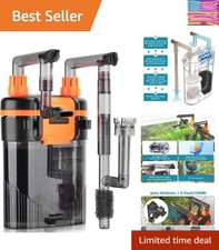External Hang-On-Back Canister Aquarium Filter,Quiet Fish Tank Filter with 3-...