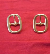 2 x Mittelbalken - Schnalle Riemenschnalle,Geschirrschnalle, massiv Messing neu