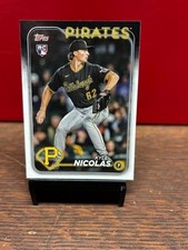 2024 Topps #408 Kyle Nicolas Rookie RC Pittsburgh Pirates MLB Baseball Card